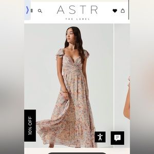 ASTR PRIMROSE FLORAL STRAPPY BACK MAXI DRESS